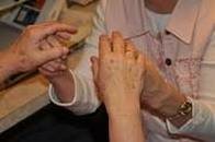 Picture of hands in tactile sign language