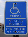 Picture of a Handicapped Parking Sign
